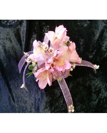 Pink Alstromeria Corsage
